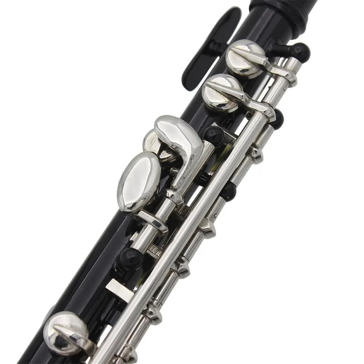 Professionelle Querflöte Piccolo-Flöte Mit Zusammengesetztem Holzpfeifenkörper Und C-Klappe, Versilberten Klappen, Halbgroßes Flöteninstrument