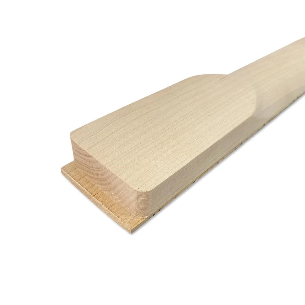 E-Gitarrenhals, Ahorn, kleiner Kopf, 24 Bünde, 64,8 cm, unlackierter Ersatz-Gitarrenhals, verschraubte Ferse (weiße Punkte)