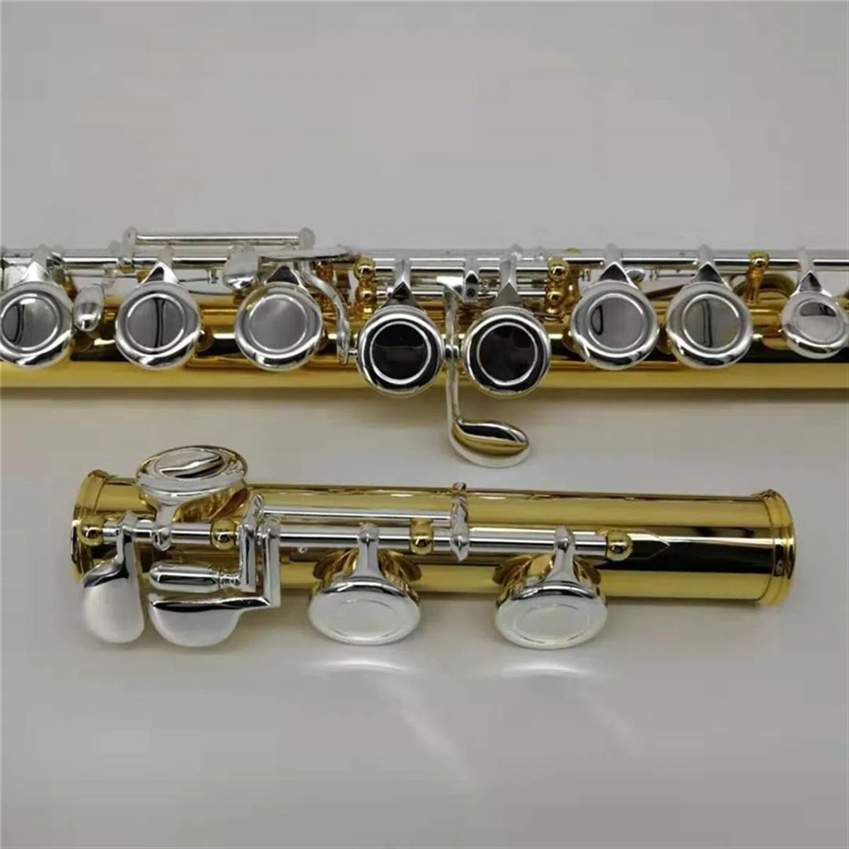 Vergoldete Flöte Mit 16 Löchern, Geschlossenem Loch Und Offenem Loch Sowie E-Klappenflöte Flöteninstrument (Color : Golden 16-hole closed cell)