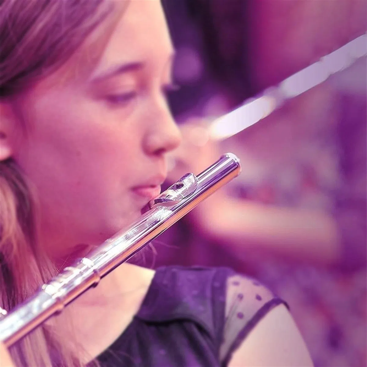 Standard-Einsteigerprofi-Flötenmusikinstrument Für Erwachsene Und Kinder, Universalflöte Mit Geteilter E-Klappe Flöteninstrument