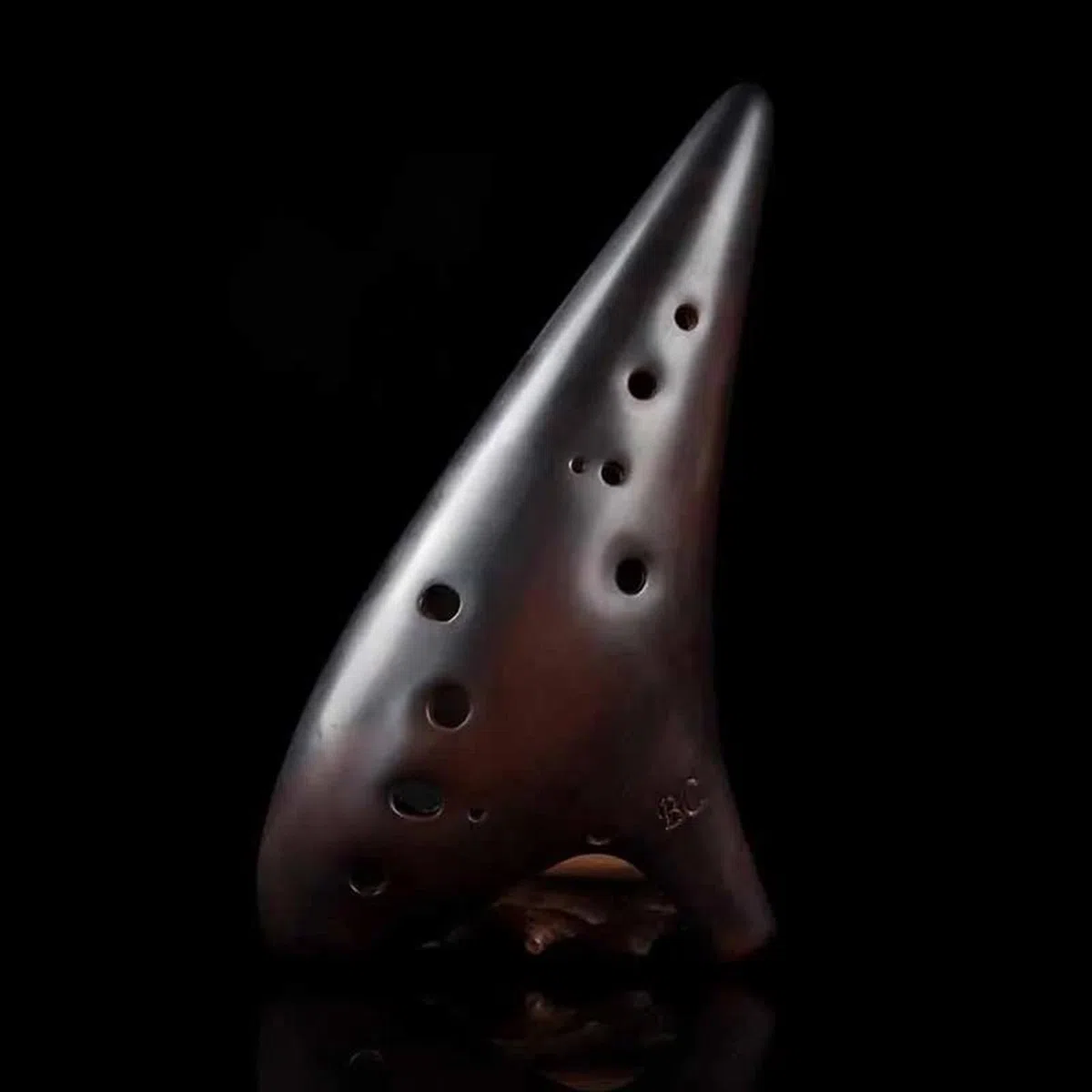 Okarina 12 Löcher Ocarina Big Lacquer Smoked Siebenteiliges Ocarinas-Set AC SF SG SC G AF BC MusicalInstruments