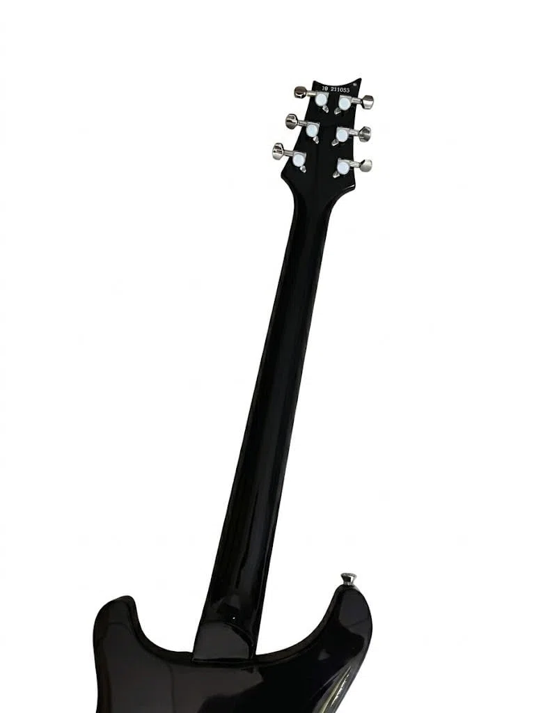 39-Zoll-E-Gitarre mit massivem Korpus for Anfänger und Erwachsene, Charcoal Flamed Burst-E-Gitarre HH-Tonabnehmern, Vogeleinlagen Tremolo-Brücke, perfekt for Rock Übung