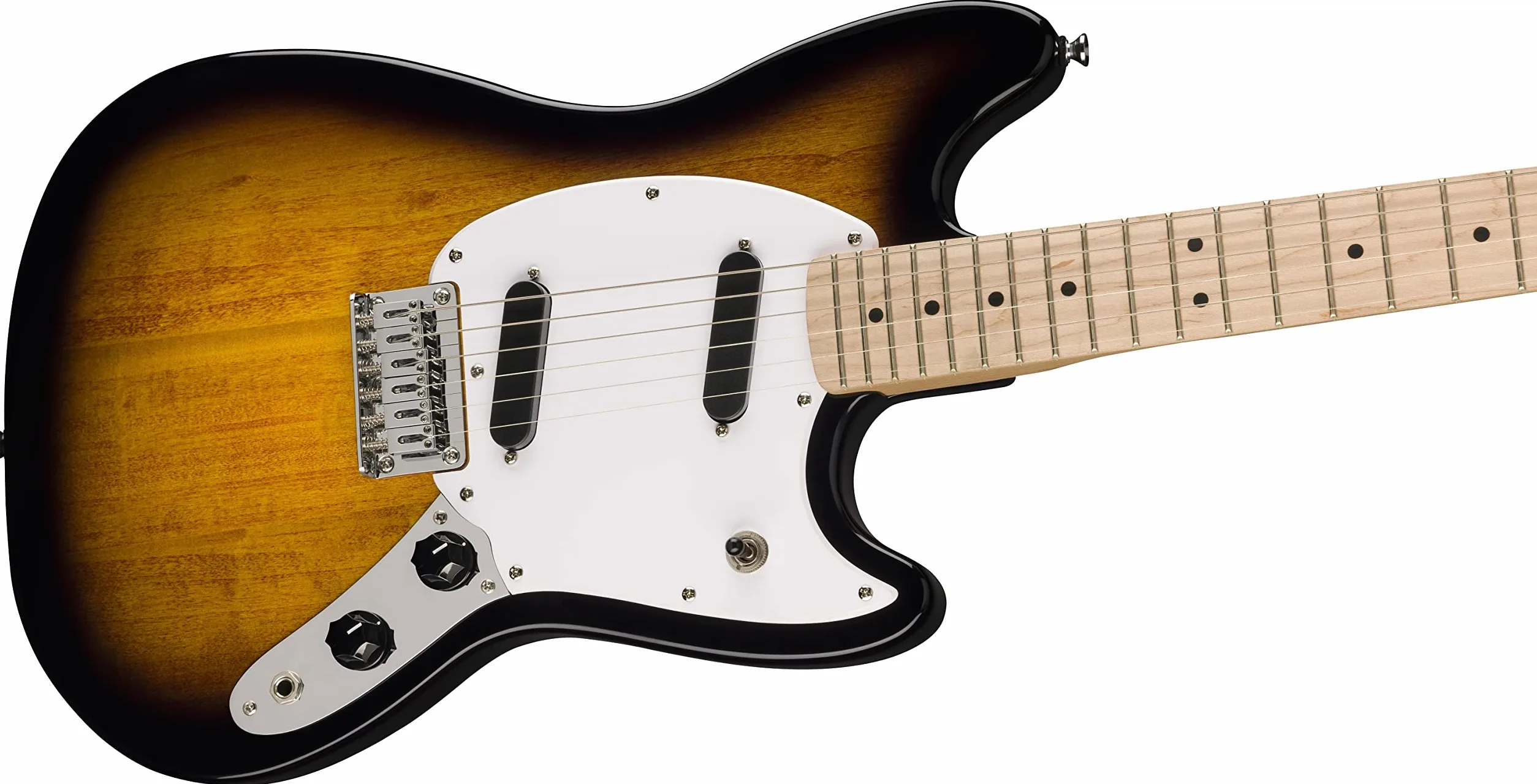 Squier by Fender Sonic Mustang Short Scale Einsteiger-E-Gitarre, Sunburst