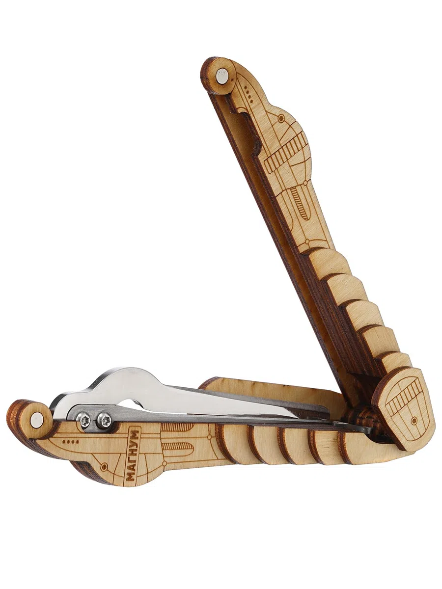 Maultrommel von D.Glazyrin/Magnum (in Holzkoffer) – Professionelles Mundmusikinstrument (Kieferharfe), schöner Klang, hervorragende Qualität, original russische Maultrommel (Kieferharfe,