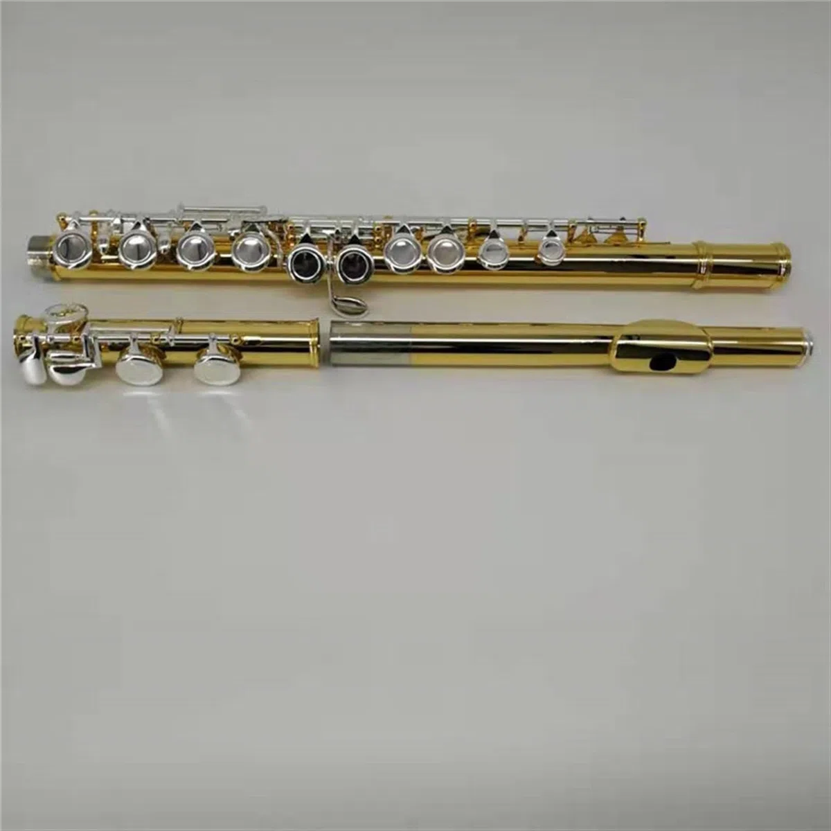 Vergoldete Flöte Mit 16 Löchern, Geschlossenem Loch Und Offenem Loch Sowie E-Klappenflöte Flöteninstrument (Color : Golden 16-hole closed cell)