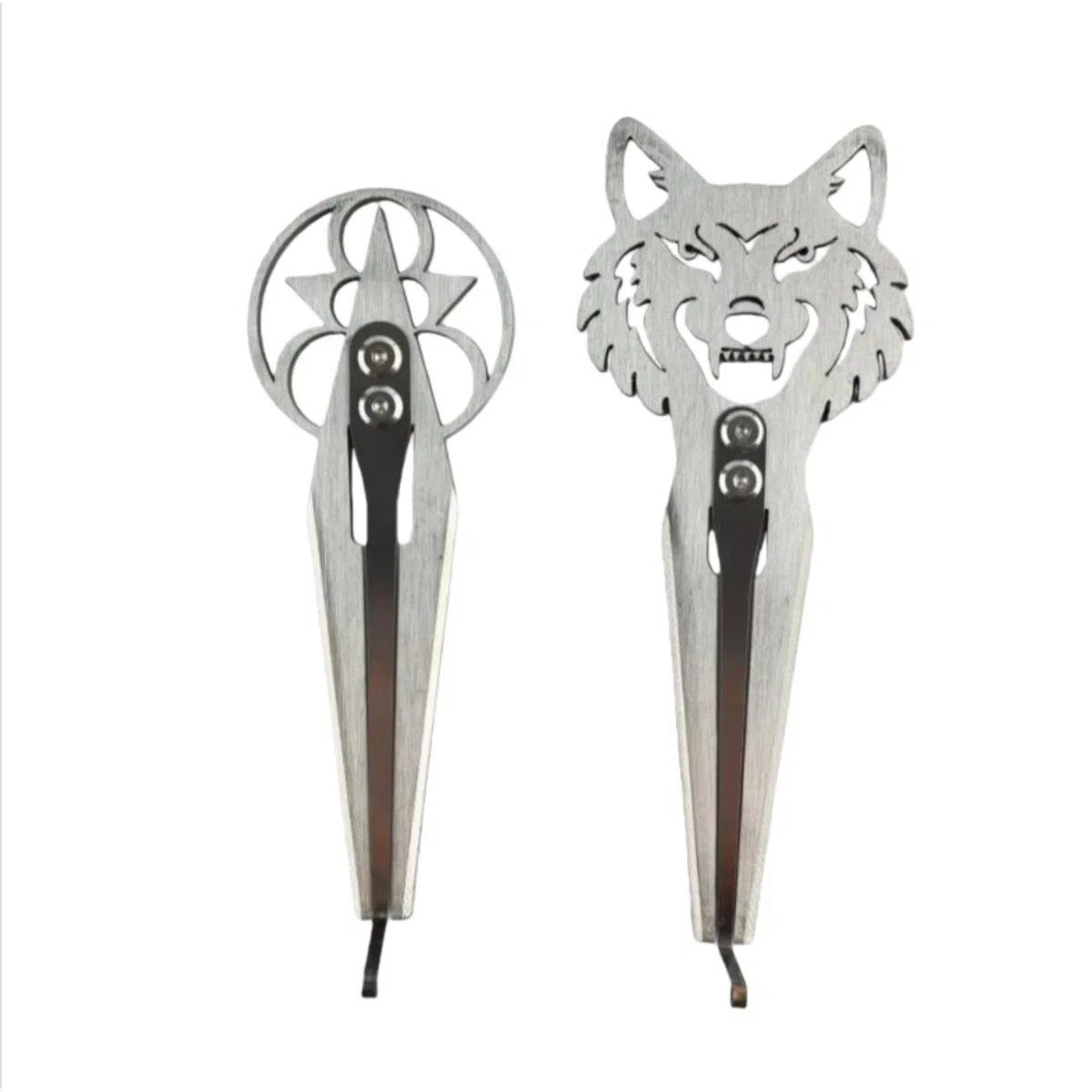 Maultrommel Aus Edelstahl, Tragbares, Professionelles Musikinstrument, Leicht, mit Holzkoffer, Ideal Als Geschenk Oder für Reisen, Wolf