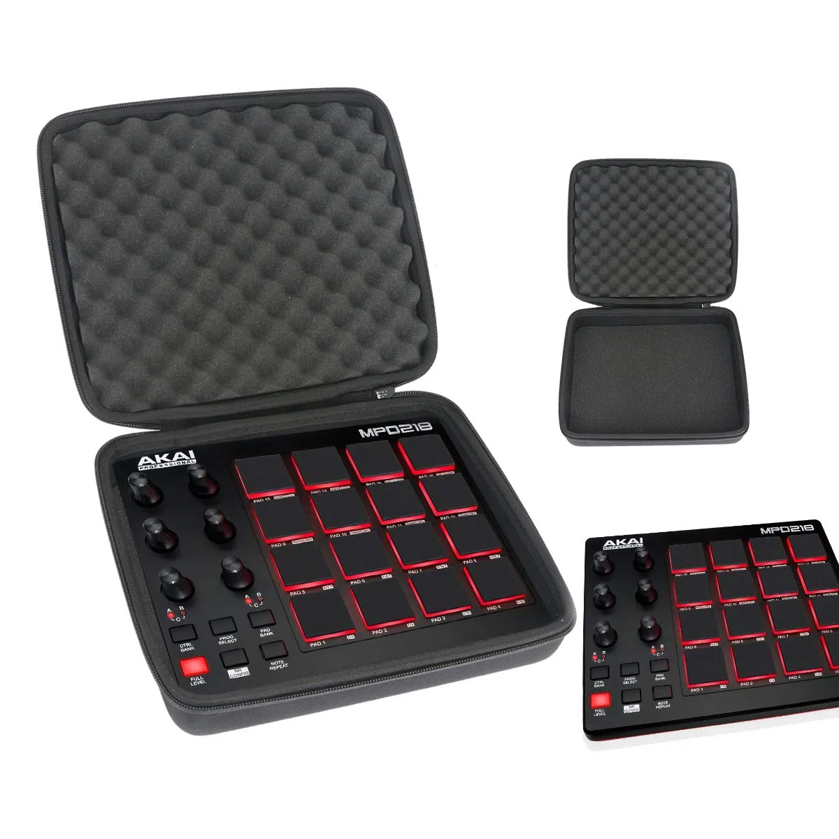 co2CREA Hart Reise Schutz Hülle Etui Tasche für AKAI Professional MPD218 MIDI Pad Controller(Nur hülle, Enthält keine Ausrüstung)