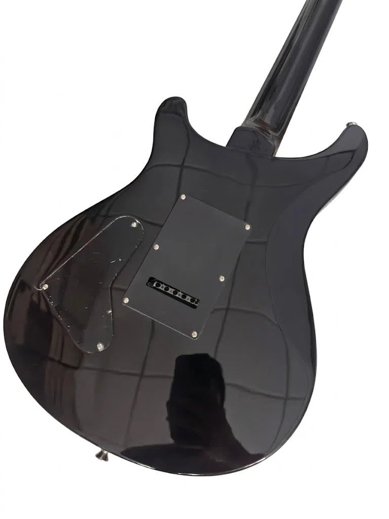 39-Zoll-E-Gitarre mit massivem Korpus for Anfänger und Erwachsene, Charcoal Flamed Burst-E-Gitarre HH-Tonabnehmern, Vogeleinlagen Tremolo-Brücke, perfekt for Rock Übung
