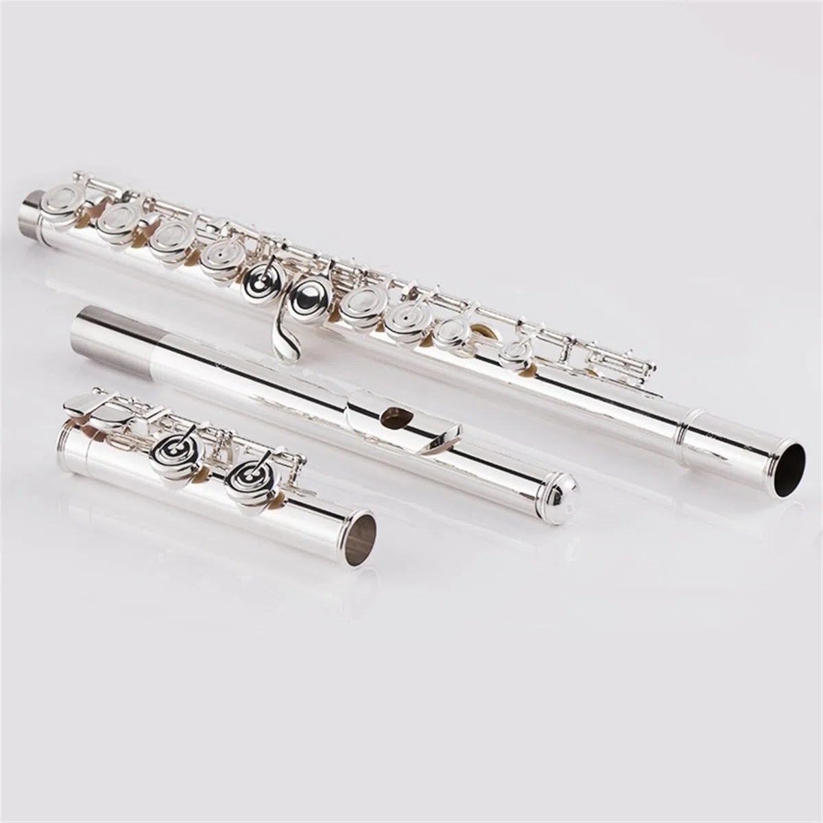 Standard-Einsteigerprofi-Flötenmusikinstrument Für Erwachsene Und Kinder, Universalflöte Mit Geteilter E-Klappe Flöteninstrument