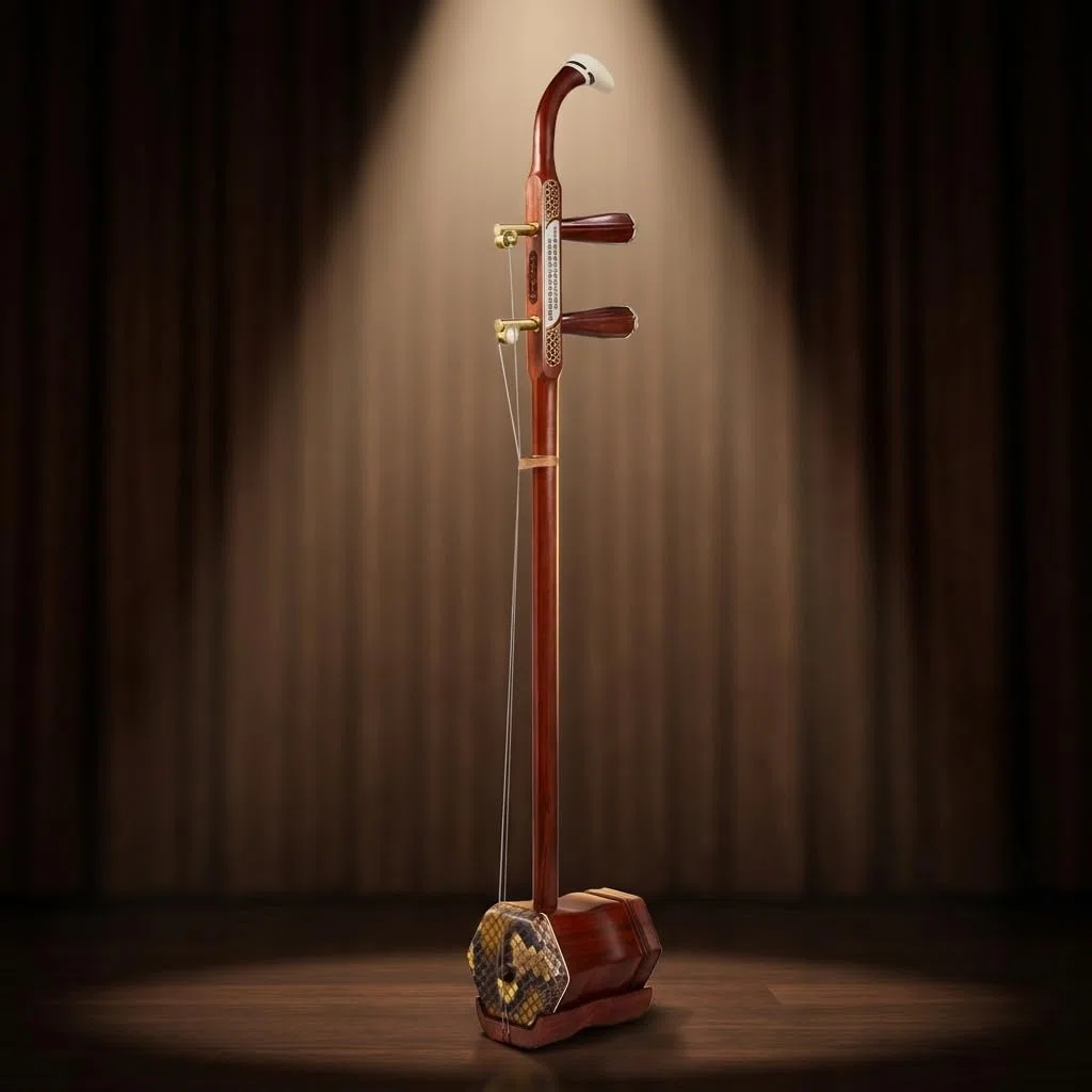 Erhu, Chinesische Zweisaitige, Kupferachse Palisander