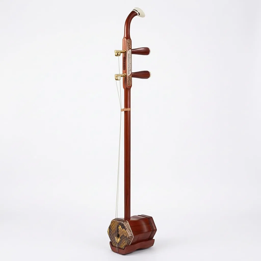 Erhu, Chinesische Zweisaitige, Kupferachse Palisander