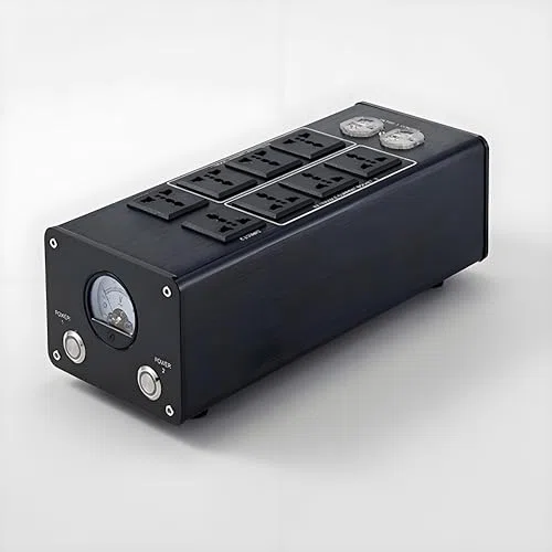 Power Filter Power Conditioner - 8 Ausgänge Steckdose mit Display Bildschirm für CD-Player, Klaviere, Fernseher und Audiogeräte
